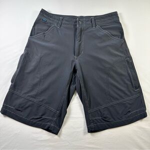 Kuhl Renegade Shorts Mens 32 Charcoal Cargo Outdoor Hiking 12 Inseam